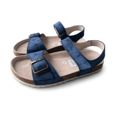 Dětské kožené sandálky Dino Blue