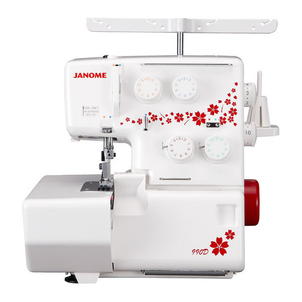 Janome 990D – overlock + 4 patky zdarma Janome 990D – overlock + 4 patky zdarma